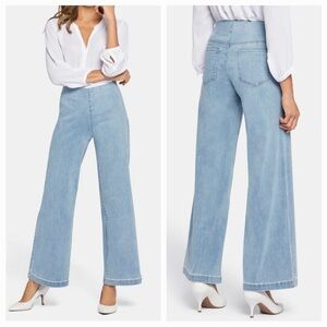 NYDJ Sculpt‎ Her Pull On Teresa Light Wash Wide Leg Jeans 3X